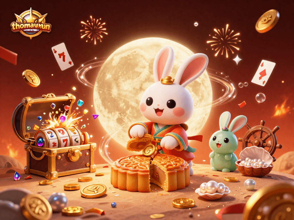 Engage in high-stakes fun with thomayman, featuring vibrant 3D characters and casino elements.