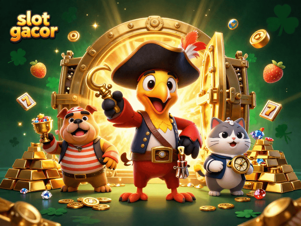 Menangkan slot gacor dengan karakter kartun 3D yang berpetualang di lautan harta karun penuh kemewahan.