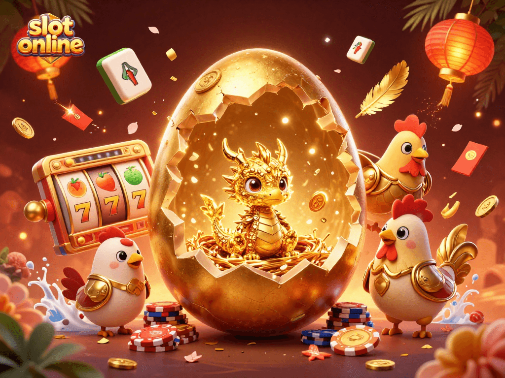 Menangkan slot online dengan visual menakjubkan dari naga emas dan simbol keberuntungan.