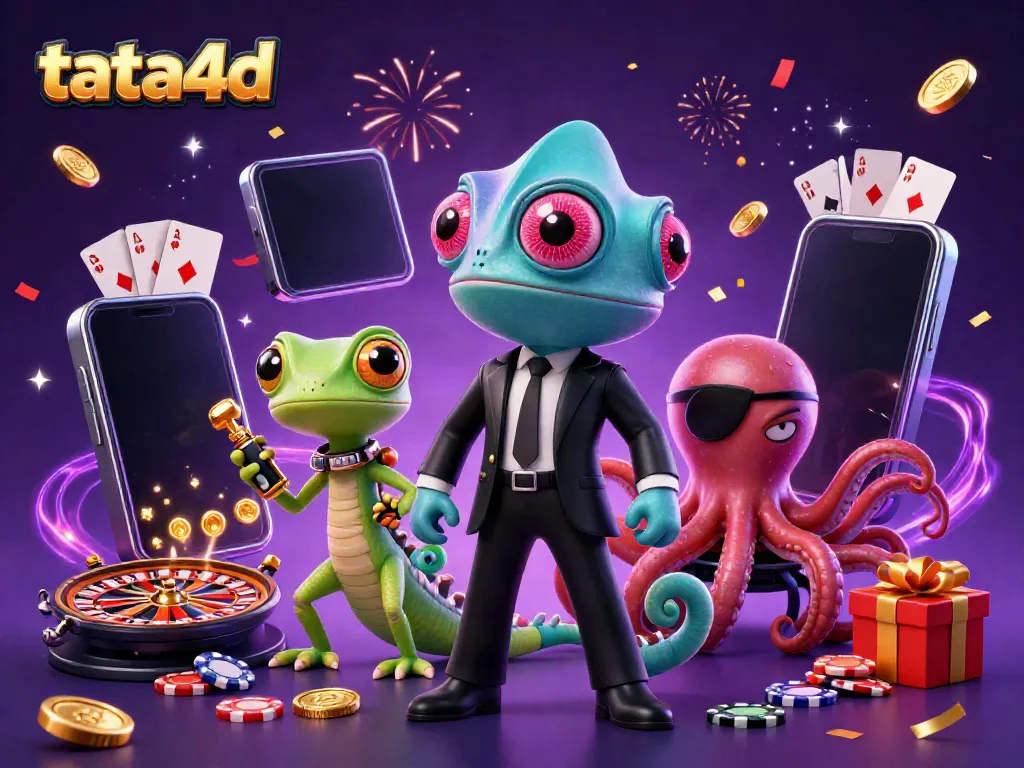 Experience thrilling spins at tata4d with colorful slots and dynamic gaming characters.