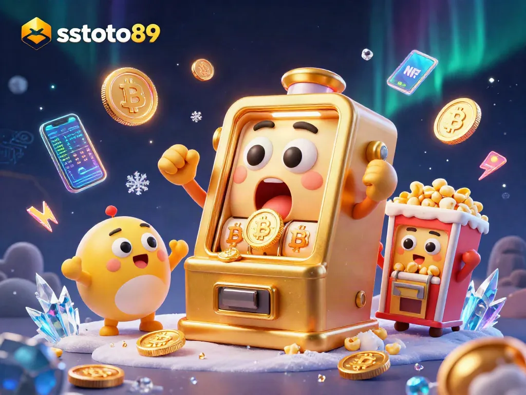 sstoto89 mendapatkan jackpot dengan mesin slot emas dan koin jatuh dari mulutnya, menyenangkan!
