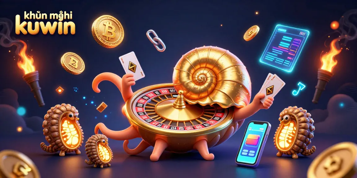 Engage with khuyến mãi kuwin through the vibrant 3D casino artwork, showcasing unique gaming elements.