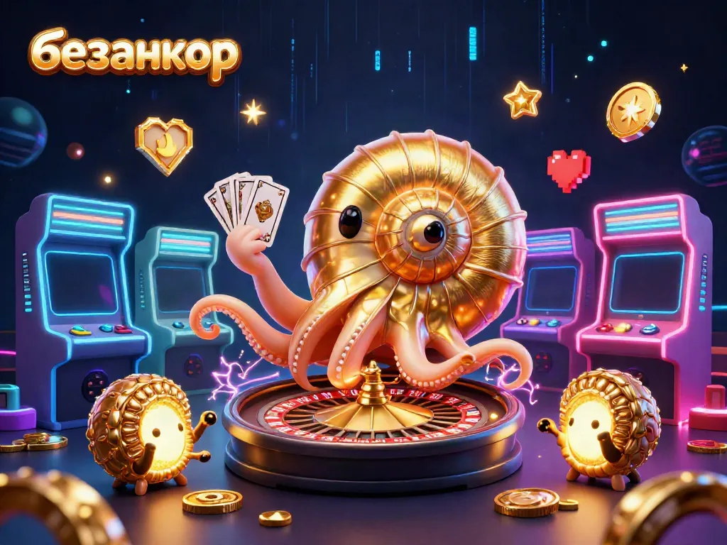 Experience thrilling gameplay with безанкор, showcasing a vibrant 3D casino scene packed with action.