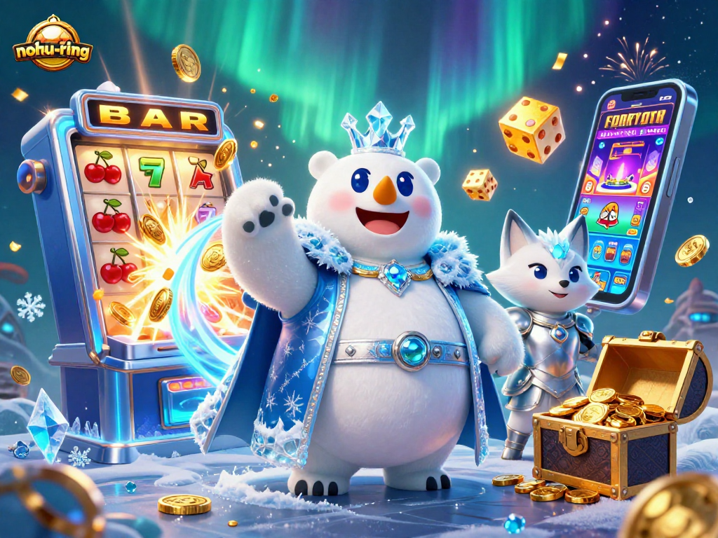 Experience jackpots and exciting gameplay with nohu-ring in this 3D casino illustration.