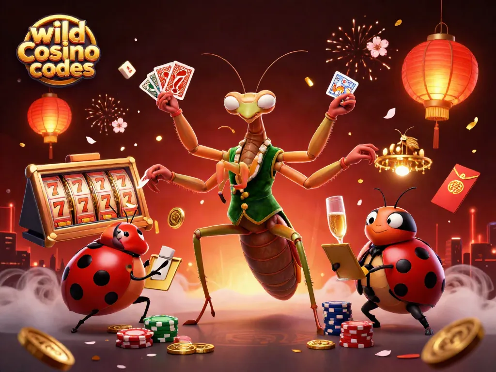 Engage with the thrilling wild casino bonus codes as characters delight in a vibrant casino atmosphere.