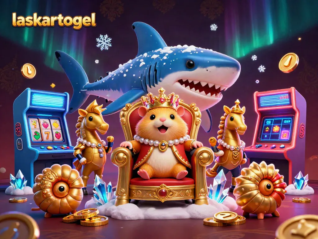 Experience thrilling gameplay and rewards at laskartogel with vibrant arcade-style illustrations.