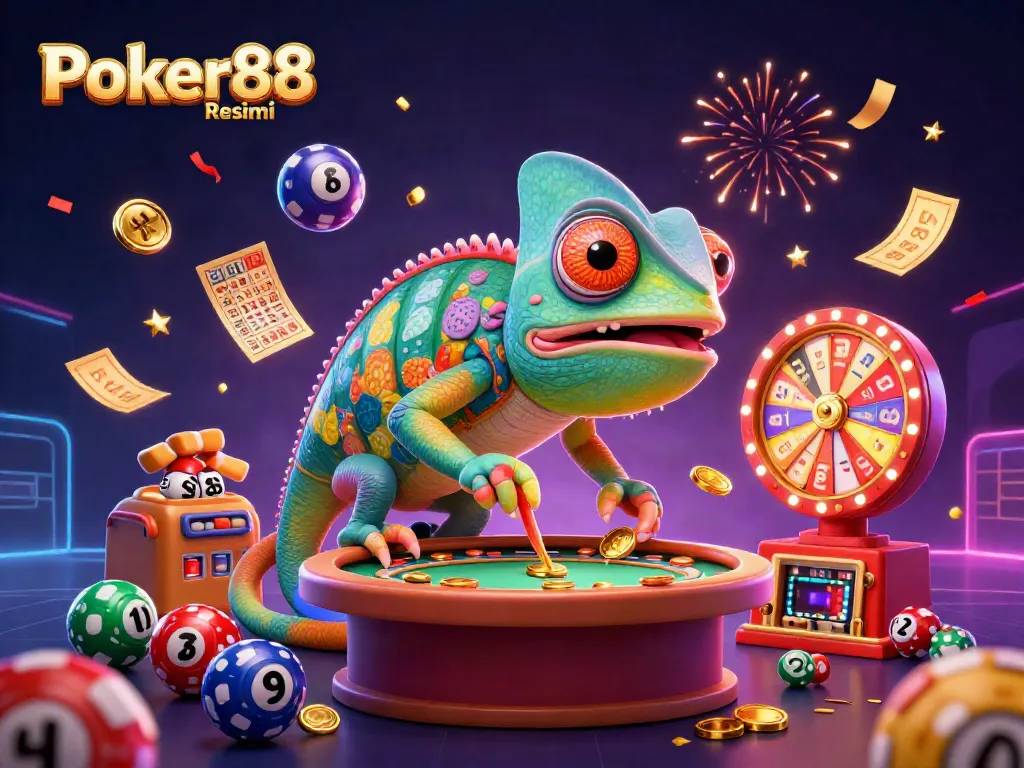 Experience the excitement of Poker88 Resmi with vibrant casino elements and a lively atmosphere.