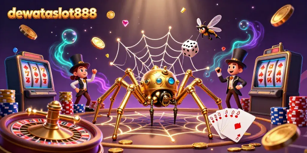 Bermain di dewataslot888 dan menang besar dengan gambar dinamis permainan slot 3D penuh keberuntungan.