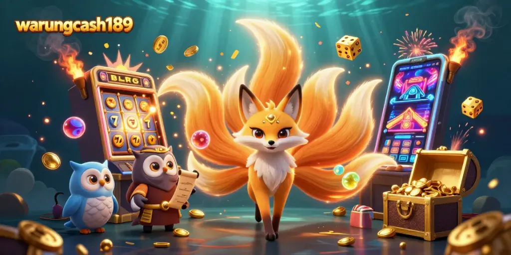 Engage in thrilling gaming adventures with warungcash189 featuring vibrant characters and casino elements.