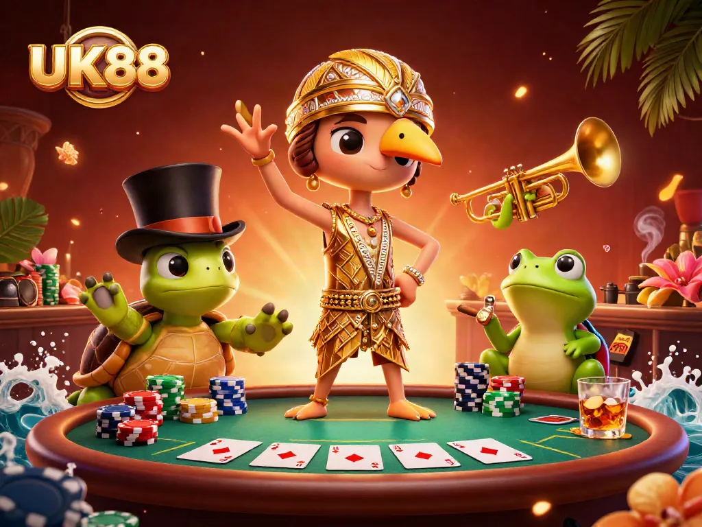 Experience the excitement of UK88 with vibrant characters and a dynamic poker scene.