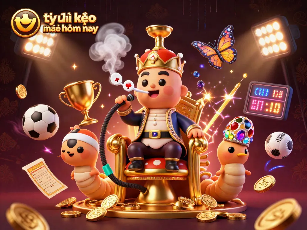 Placing bets with tỷ lệ kèo nhà cái hôm nay amidst a dynamic scene of sports elements.