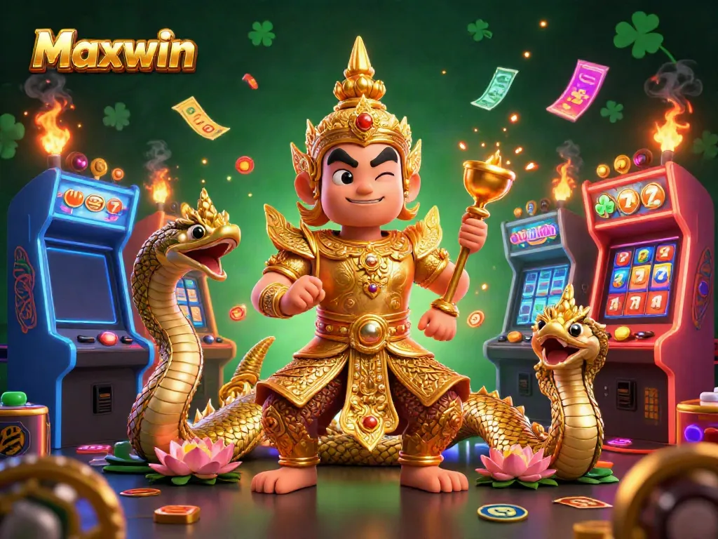 Experience the thrill of Maxwin with unique slot visuals and colorful gaming elements.