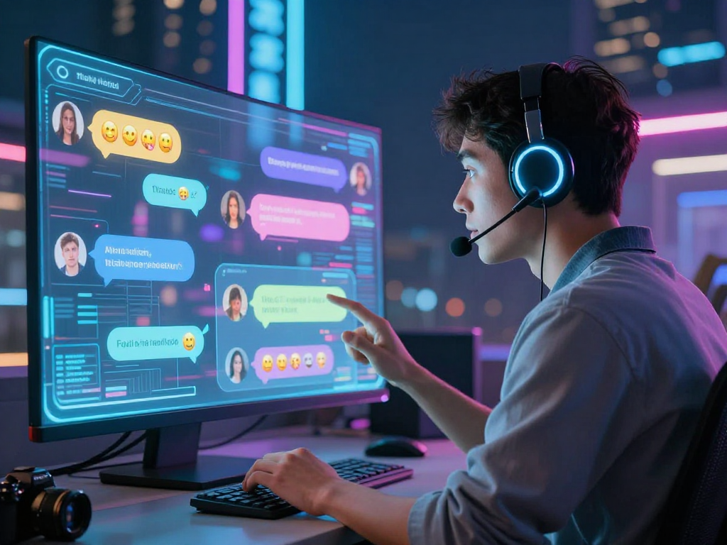 Engaging porn ai chat scene with immersive visuals enhancing user interaction.